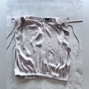 Elegant Women's Sleeveless Top in taupe/grey dynamite